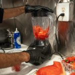 Blending of Watermelon for a Fruit Shake